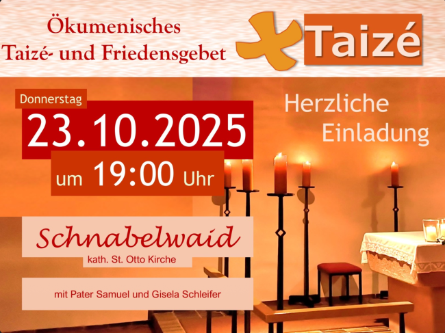 Ökumenisches Taize- und Friedensgebet